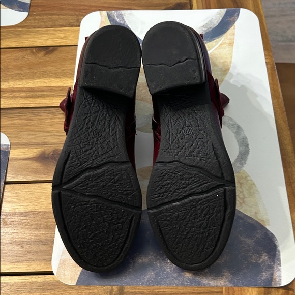 Miz Mooz Skye Ruby Red Moto Boots - Picture 5 of 7